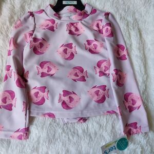Carter's Pink Fish Pattern Rashguard